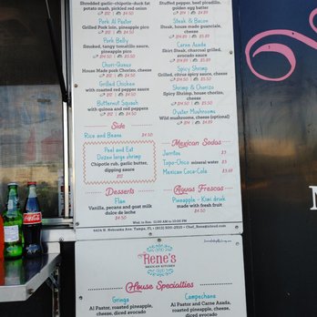 Rene’s Mexican Kitchen - Menu - Mexican Near Me - Tampa, Florida