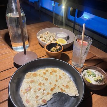 Kassi Venice Beach - Flatbread , calamari and avocado dip - Bars Near Me - Venice, California Kassi Venice Beach - Flatbread , calamari and avocado dip - Bars Near Me - Venice, California