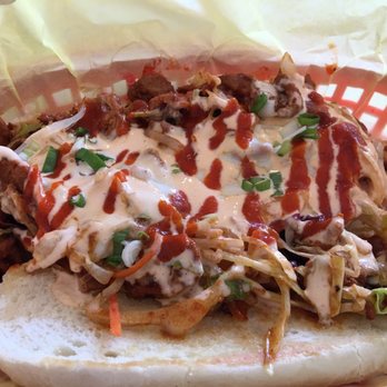Bumblebees BBQ and Grill - KP Spicy Pork sandwich. - New American Near Me - Midvale, Utah