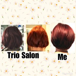 Trio Hair Studio - The difference between the salon's results and mine are night and day.