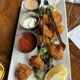 This was a fish appetizer that was offered on Valentine's Day