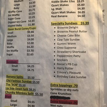 Tad's Ice Cream - the price of the ice cream - Ice Cream & Frozen Yogurt Near Me - Martinsburg, West Virginia Tad's Ice Cream - the price of the ice cream - Ice Cream & Frozen Yogurt Near Me - Martinsburg, West Virginia