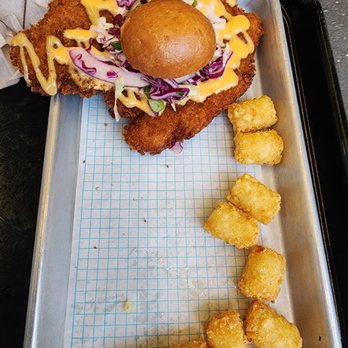 Pym Test Kitchen - not so little chicken sammich and tots - Coffee & Tea Near Me - Anaheim, California