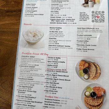 Chick-fil-A - Menu may 2025 - Fast Food Near Me - Hapeville, Georgia