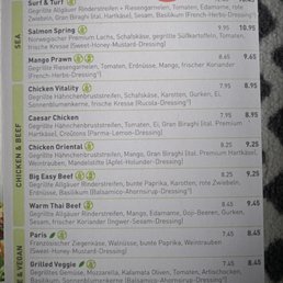 dean & david - Speisekarte, auch zum Mitnehmen - menu - Salad Near Me - Kiel, SH