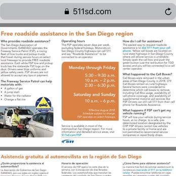 SANDAG 511- Freeway Service Patrol Program - Towing Near Me SANDAG 511- Freeway Service Patrol Program - Towing Near Me