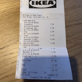 IKEA Restaurant - $30 for ALL that food. Happy and stuffed - Scandinavian Near Me - Tempe, Arizona