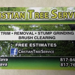 Cristian Tree Service - Business card
