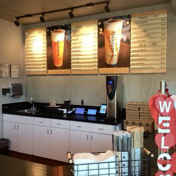 Guanyin Tea House - Menu board and ordering counter - Bubble Tea Near Me - West Covina, California