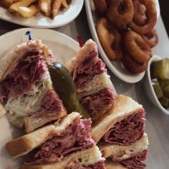 Pickles & Rye Deli - 2. Sid and Seymour, fries and Onion Rings - Delis Near Me - West Bloomfield Township, Michigan