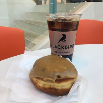Blackbird Doughnuts - Harvard Square - sticky bun and iced coffee - Donuts Near Me - Cambridge, Massachusetts