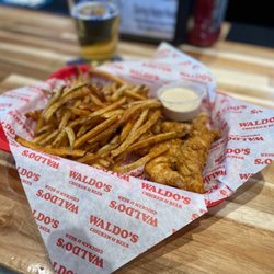 Waldo’s Chicken & Beer - North Little Rock - 3 strips & fries with Alabama white sauce.