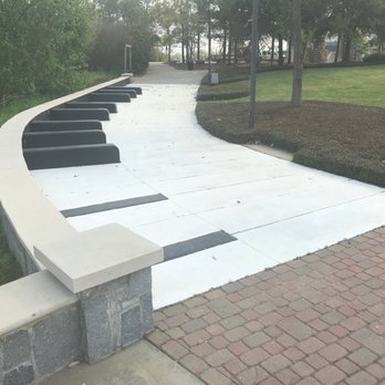 Ray Charles Plaza - Keyboard themed sidewalks - Landmarks & Historical Buildings Near Me - Albany, Georgia