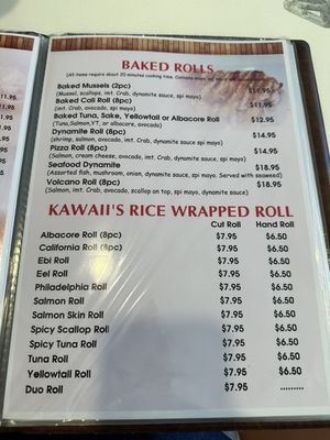 Menu photo 8 Kawaii Sushi La Mesa, CA Menu photo 8 Kawaii Sushi La Mesa, CA