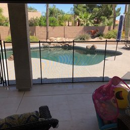 Black 4 ft fence barrier