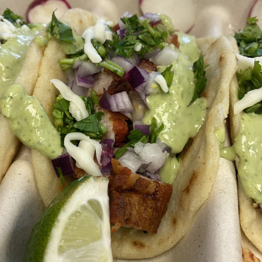 Sal De La Tierra - Pork belly taco - Latin American Near Me - Portland, Maine Sal De La Tierra - Pork belly taco - Latin American Near Me - Portland, Maine