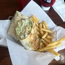 Chicken Caesar Wrap w/ fries Chicken Caesar Wrap w/ fries