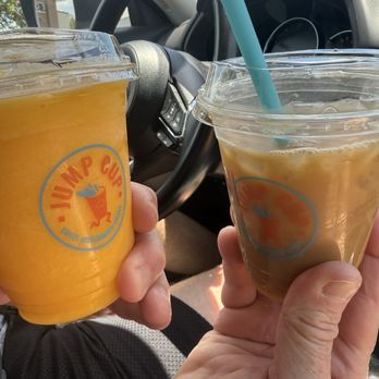 Jump Cup - Tango Mango smoothie and some sort of classic iced coffee not a latte because they couldn't make them. - Coffee & Tea Near Me - Tampa, Florida