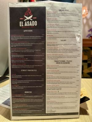 Menu photo 5 El Asado Mexican Grill Cathedral City, CA
