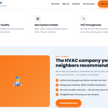 Winter Web Studio - HVAC Customer Page - Web Design Near Me Winter Web Studio - HVAC Customer Page - Web Design Near Me