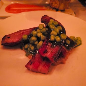 Quality Meats - Grilled bacon (with jalapeño and peanut butter) - Steakhouses Near Me - New York, New York Quality Meats - Grilled bacon (with jalapeño and peanut butter) - Steakhouses Near Me - New York, New York