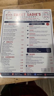 Menu photo 1 Sweet Sadie's Harvey, LA