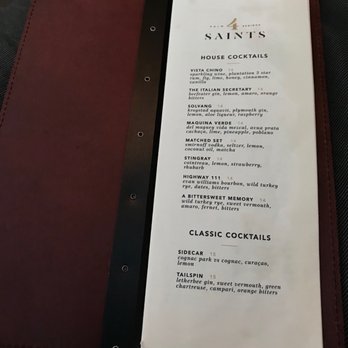4 Saints - 4 SAINTS BAR , at the Kimpton ROWAN Palm Springs Hotel! Open Since Nov 2017! (5/28/2018 Drink Menu) - Bars Near Me - Palm Springs, California 4 Saints - 4 SAINTS BAR , at the Kimpton ROWAN Palm Springs Hotel! Open Since Nov 2017! (5/28/2018 Drink Menu) - Bars Near Me - Palm Springs, California