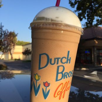 Dutch Bros Coffee - 09.07.16  large blended white chocolate mocha for the hubby! :) - Coffee & Tea Near Me - Roseville, California