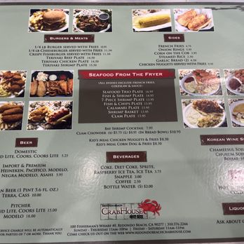 Redondo Beach Crab House - Menu - Seafood Near Me - Redondo Beach, California Redondo Beach Crab House - Menu - Seafood Near Me - Redondo Beach, California