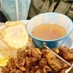 Merienda Cafe - Tocilog (Sweet & savory pork slices)