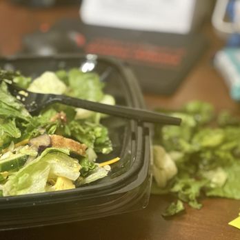 Zaxbys - Just to show how I had to pull soggy salad out. It was to much just throwed the salad away. - Fast Food Near Me - Atlanta, Georgia Zaxbys - Just to show how I had to pull soggy salad out. It was to much just throwed the salad away. - Fast Food Near Me - Atlanta, Georgia