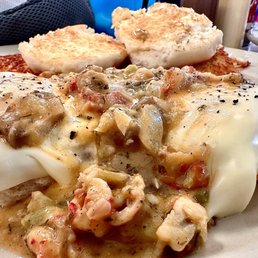 Biscuit Benedict with Crawfish Julie Sauce! Biscuit Benedict with Crawfish Julie Sauce!