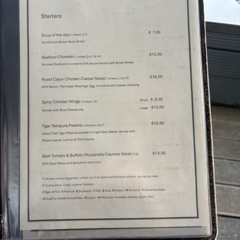 Oasis Bar - Menu 2 - Irish Near Me - Portmarnock, D Oasis Bar - Menu 2 - Irish Near Me - Portmarnock, D