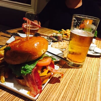 Public House Temecula - BOMB Kobe burger. The bbq sauce is great and fries really garlicky which I love. - New American Near Me - Temecula, California