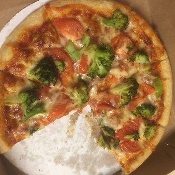 Alexander's Golden Greek - Broccoli and tomato pizza - Italian Near Me - Southbridge, Massachusetts