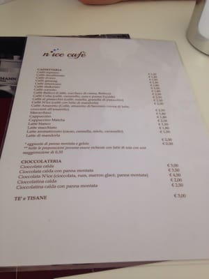 Menu photo 3 N'ice Caffè Monza, MB Menu photo 3 N'ice Caffè Monza, MB