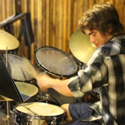 Rob Tovar - Drum Lessons - Brad working on a new groove.