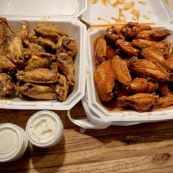 Long Wong's of Laveen - Lemon Pepper Wings and Hot wings 24 pieces each