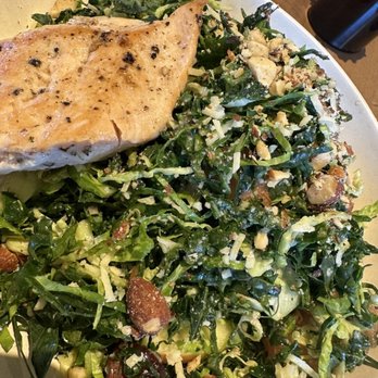 Flower Child - Kale Salad with Salmon - excellent - New American Near Me - Chandler, Arizona