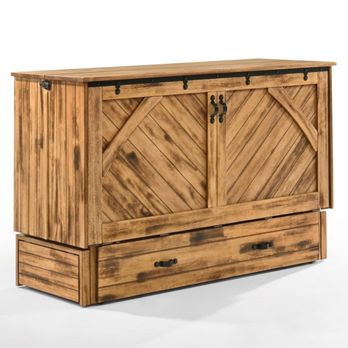 Comfort Zone Sleep Gallery - The Ranchero Murphy Cabinet Bed in "Bakar Finish" - Mattresses Near Me - Oxnard, California
