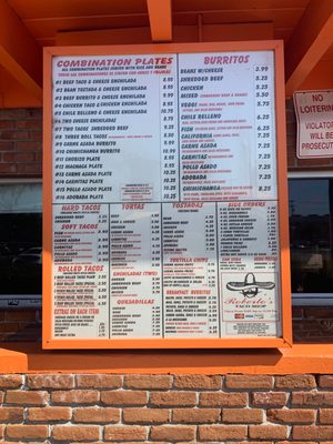 Menu photo 5 Roberto's Taco Shop San Diego, CA