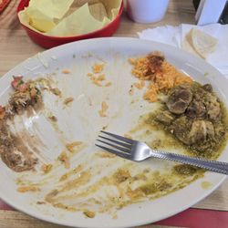 Miguelitos Family Restaurant - Chili Verde plate