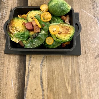 CURRENT Coastal Cuisine - Brussel sprouts-  NBRW - Lounges Near Me - Newport Beach, California