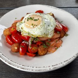Wood Stack Pizza Kitchen - Smoked Salmon Tots Brunch