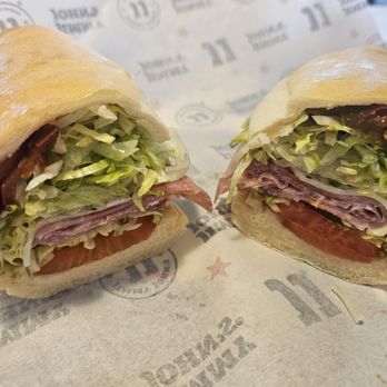Jimmy John's - The Vito w/ pickles, extra tomato & olive oil & vinegar.....Deeeelicious! - Sandwiches Near Me - Brea, California