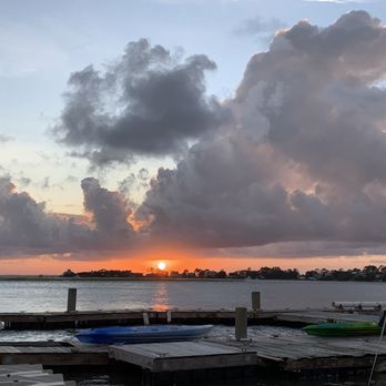 A-J's Dockside Restaurant - Sunset from outside patio - Seafood Near Me - Tybee Island, Georgia A-J's Dockside Restaurant - Sunset from outside patio - Seafood Near Me - Tybee Island, Georgia