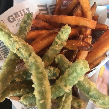 Habit Burger & Grill - Half and half (green beans and sweet potato fries) - Burgers Near Me - Tulare, California