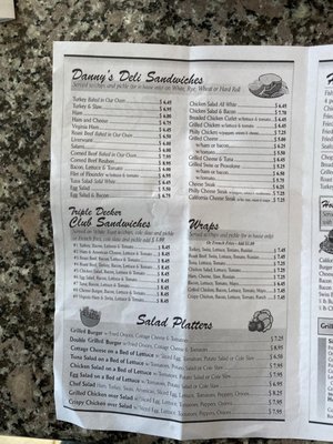 Menu photo 5 Danny's Place Ocean, NJ