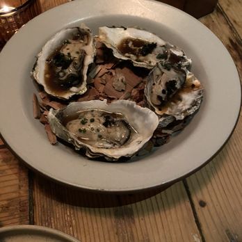 Campfire - 4 oysters - New American Near Me - Carlsbad, California
