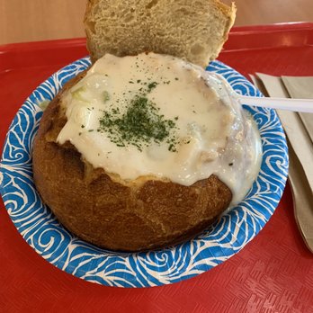 First Sandwich - Clam chowder bread bowl - Sandwiches Near Me - Irvine, California First Sandwich - Clam chowder bread bowl - Sandwiches Near Me - Irvine, California